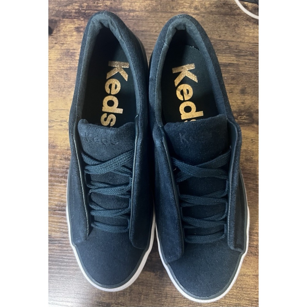 Keds Women's Green Platform Sneakers Size 6 Suede Lace Up Casual Shoes WH68332